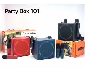 Loa Karaoke Bluetooth Party Box (10W,  USB, Có khe thẻ nhớ, kèm 2 micro) 