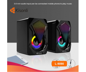 Loa 2.0 Kisonli L-9090 LED (Kết nối USB)