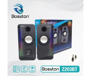 Loa 2.0 BOSSTON Z203BT LED RGB (Kết nối USB)