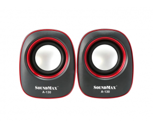 Loa 2.0 SOUNDMAX A130 Chính hãng RGB (Kết nối USB, 3.5mm)