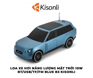 Loa xe hơi năng lượng mặt trời 10W Kisonli B3 Blue (BT/USB/TF/FM)