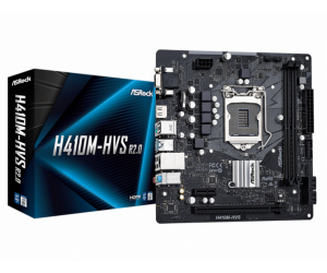 Mainboard SK 1200 ASROCK H410M-HDV R2.0 Chính hãng (VGA, HDMI, DVI, LAN 1000Mbps, 2 khe RAM DDR4, Chỉ hỗ trợ thế hệ 10)