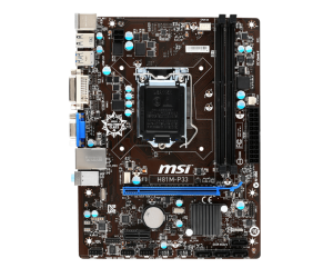 Mainboard SK 1150 MSI H81M-P33 Box RENEW (VGA, DVI 24+1, LAN 1000Mbps, 2 khe RAM DDR3)