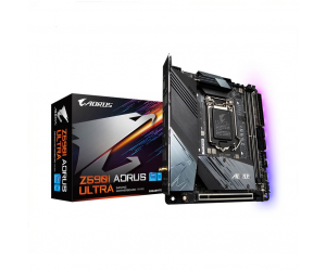 Mainboard SK 1200 GIGABYTE Z590I AORUS ULTRA Chính hãng (DP, HDMI, M.2 PCIe/NVMe, LAN 2500Mbps, 2 khe RAM DDR4)