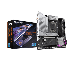 Mainboard SK 1700 GIGABYTE B760M AORUS ELITE AX Chính hãng (HDMI, DP, 2xM.2 PCIe/NVMe, LAN 2500Mbps, 4 khe RAM DDR5, Wifi6 3 băng tần, Bluetooth v5.3)