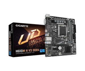 Mainboard SK 1700 GIGABYTE H610M-H-V3 DDR4 Chính hãng (VGA, HDMI, M.2 PCIe/NVMe, LAN 1000Mbps, 2 khe RAM DDR4, BH 36T)