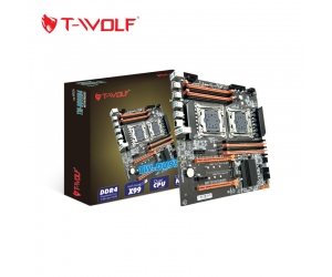 Mainboard SK 2011 3E5V3-V4 T-WOLF Xeon TW-DU99D4 (2*LGA2011-3E5V3-V4, 2xM.2 NVMe,2xPCIe16X, E-ATX, LAN 1000Mbps, 8 khe RAM DDR4,Chạy được Ram thường)