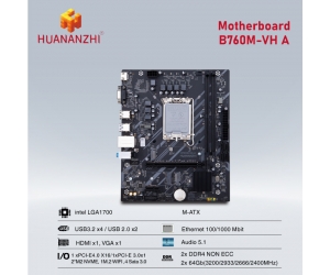 Mainboard SK 1700 Huananzhi B760M-VH-A Black Chính Hãng