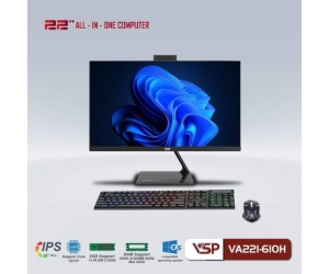 Máy tính để bàn All In One VSP VA221-610H Black (Sản phẩm AIO này chưa bao gồm CPU - Ram - SSD, Tặng Combo VISION G8)(Liên hệ nhân viên kinh doanh để được giá tốt hơn)