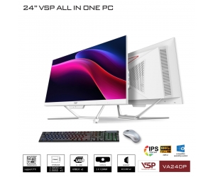 Máy tính để bàn All In One VSP VA240P White FV (Sản phẩm AIO này chưa bao gồm CPU - Ram - SSD)
