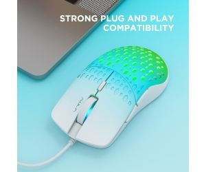 Mouse có dây AULA S11 Pro Led Rainbow Green USB Gaming Chính hãng