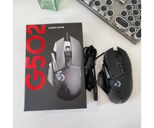 Mouse có dây LOGISTICS G502 Gaming Black Led Công ty (7200 DPI, 8 nút)