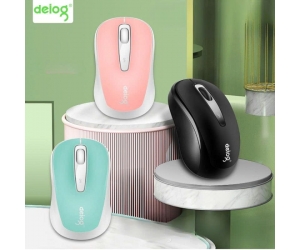  Mouse ko dây Deiog Q2 Black Chính hãng  FV (Kèm pin 2AA)