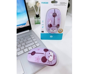 Mouse ko dây FD-i330H Purple Chính hãng (20m, Pin: 2 x AAA Batte)