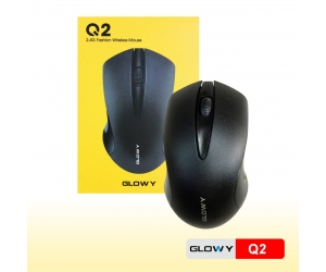 Mouse ko dây GLOWAY Q2 Chính hãng (Có pin, 1xAA)