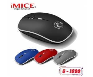 Mouse ko dây iMICE G1600 Gray Chính hãng (1xAA, Công tắc)