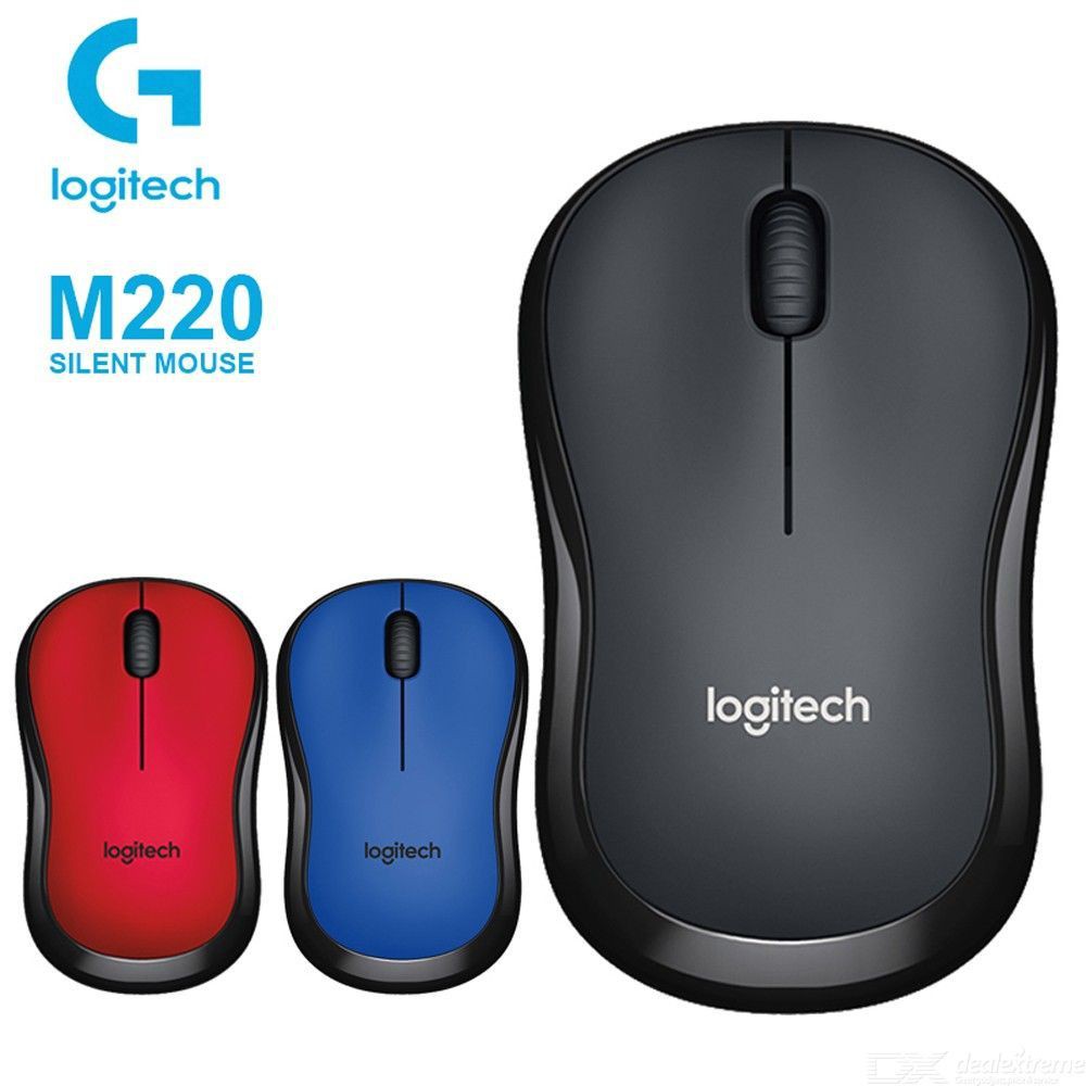 Mouse ko dây LOGITECH M220 RED Silent