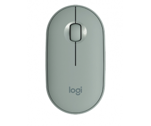 Mouse ko dây LOGITECH PEBBLE M350 Blue Jade Wireless + Bluetooth (1xAA, Công tắc)