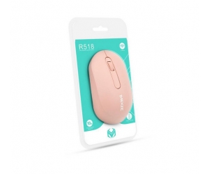 Mouse ko dây MIXIE R518 Pink Chính hãng (Có pin, 1xAA)