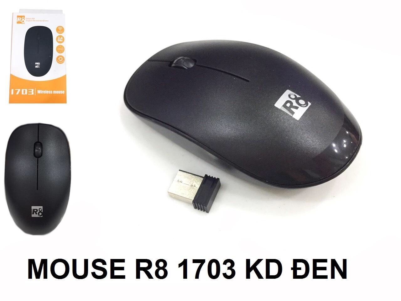 Mouse ko dây R8 1703 Black