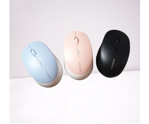 Mouse ko dây SIMETECH S790 Pink (Có pin, 1xAA, Công tắc, Switch Huano)
