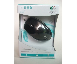 Mouse có dây LOGITECH M100R Black USB Công ty