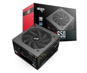 Nguồn CST AIGO VK650 650W Chính hãng FV (2*4+4pin, 20+4Pin, dây dài, kèm dây nguồn)