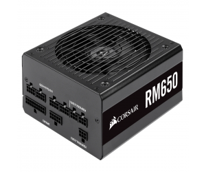 Nguồn CST CORSAIR RM650 CP-9020194-NA 80 PLUS Gold Modular Chính hãng (2x4+4pin, 2x6+2pin, Dây dài dạng Modular, Kèm dây nguồn)