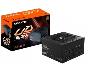 Nguồn CST GIGABYTE UD750GM 750W 80 PLUS Gold Modular Chính hãng (2x4+4pin, 4x6+2pin, Dây dài dạng Modular, Kèm dây nguồn)