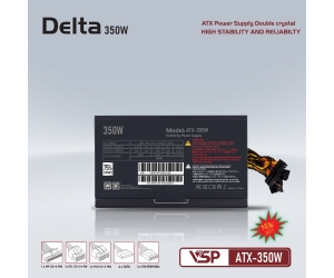 Nguồn CST VSP Delta P350W Chính hãng (4+4pin, 6+2pin, Dây dài, Kèm dây nguồn) THAY THẾ CHO T/H SP_10079 (Liên hệ nhân viên kinh doanh để được giá tốt hơn)