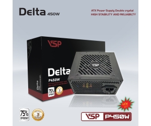 Nguồn CST VSP Delta P450W Chính hãng (4+4pin, 6+2pin, Dây dài, Kèm dây nguồn)(Liên hệ nhân viên kinh doanh để được giá tốt hơn)