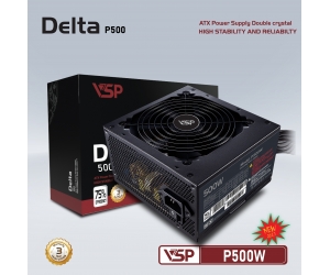 Nguồn CST VSP Delta P500W Chính hãng (4+4pin, 6+2pin, Dây dài, Kèm dây nguồn)(Liên hệ nhân viên kinh doanh để được giá tốt hơn)