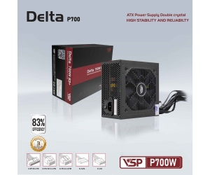 Nguồn CST VSP Delta P700W Chính hãng (2x4+4pin, 2x6+2pin, Dây dài, Kèm dây nguồn)