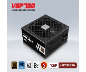 Nguồn CST VSP VGP750BRN 750W 80Plus BRONZE (2x4+4pin, 2x6+2pin, Dây dài, Kèm dây nguồn)(Liên hệ nhân viên kinh doanh để được giá tốt hơn)