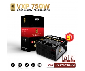 Nguồn VSP VXP750SGVN 650W 80 Plus Gold Full Modular Chính hãng FV