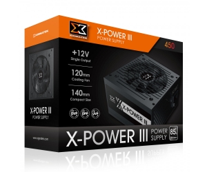 Nguồn CST XIGMATEK X-POWER III 450 400W Chính hãng (2x4+4pin, 6+2pin, Dây dài, Kèm dây nguồn)