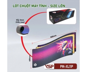 Pad Mouse PW-XL11P Đen (400*800*3mm)