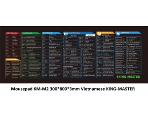 Pad mouse VietNamese KING-MASTER KM-M2 (300x800x30mm)(THAY THẾ CHO RS-09 TẠM HẾT) 