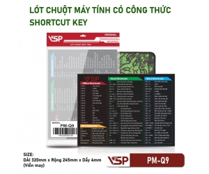 Pad Mouse VSP PM-Q9 FV  (320*245*3mm, Công thức)