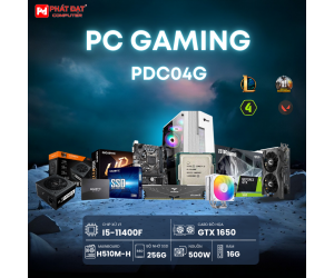 PC Gaming PDC04G (i5-11400F/ H510/ RAM 16G/ SSD 256G/ GTX 1650)