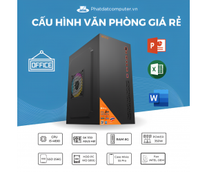 PC Học tập & Văn phòng PDC02 (i5-4690/ H81/ RAM 8G/ HDD 500G/ SSD 256G)