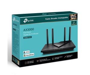 Phát Wifi TP-Link Archer AX55 Wifi 6 Chính hãng (4 anten, 3000Mbps, 2 băng tần, 4LAN 1Gbps)