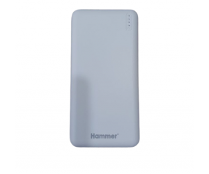 Pin dự phòng 20.000mAh HAMMER HQ7 White (Rated 12.000mAh, 2 cổng USB: 5V-2.1A, 1 cổng Type-C: 5V-2.1A, kèm cable MicroUSB)