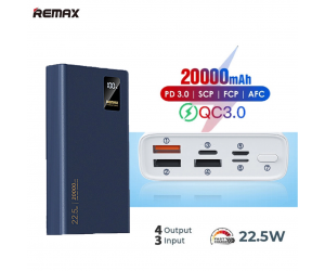 Pin dự phòng 20.000mah REMAX RPP-292 (Tích hợp màn hình LCD hiển thị % pin)