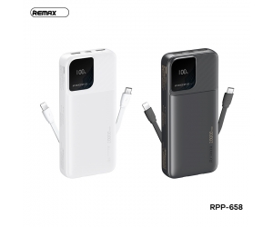 Pin dự phòng 20.000mah REMAX RPP-658 (Tích hợp màn hình LCD hiển thị % pin)