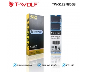 SSD M.2 PCIe 128G T-WOLF TW-S128N80G3 NVMe 2280 Gen3x4 Chính hãng 