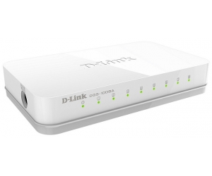 Switch DLINK DGS-1008A 8 port Gigabit Chính hãng (1.0Gbps, Vỏ nhựa) 