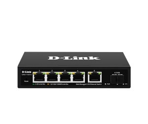 Switch DLINK DMS-F106TS Chính hãng (5 Port 2.5G, 1 Port 10Gbps SFP+, Vỏ sắt)
