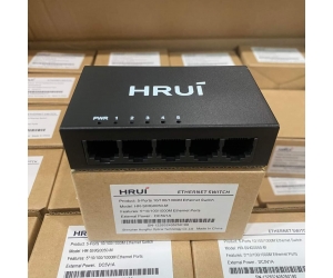 Switch HRUI HR-SWG0050-M 5 port Gigabit 1.0Gbps Vỏ kim loại 