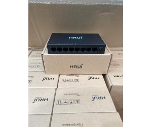 Switch HRUI HR-SWG0080-M 8 port Gigabit 1.0Gbps Vỏ kim loại